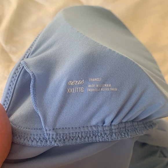 Aerie triangle ruffle bikini top - Picture 3 of 4